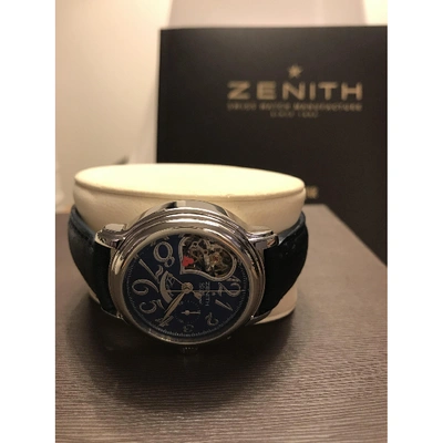 Pre-owned Zenith Blue Steel Watch
