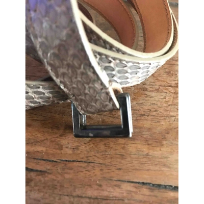 Pre-owned Malo Leather Belt In Beige