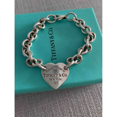 Pre-owned Tiffany & Co Return To Tiffany Silver Bracelet