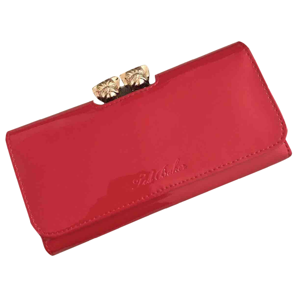 ted baker red patent purse