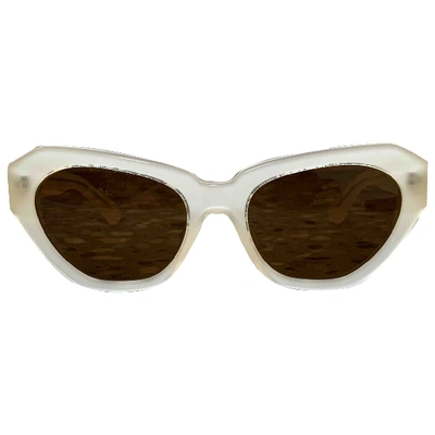 Pre-owned Dries Van Noten Ecru Sunglasses