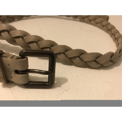 Pre-owned Jil Sander Leather Belt In Anthracite