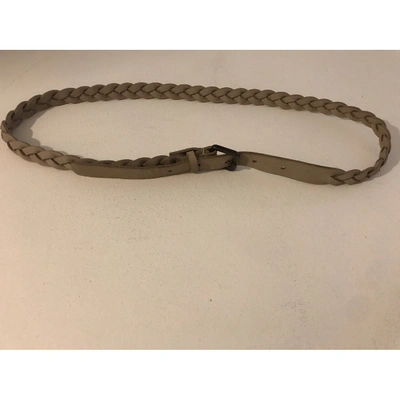 Pre-owned Jil Sander Leather Belt In Anthracite