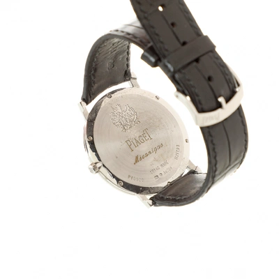 Pre-owned Piaget Altiplano Silver White Gold Watch