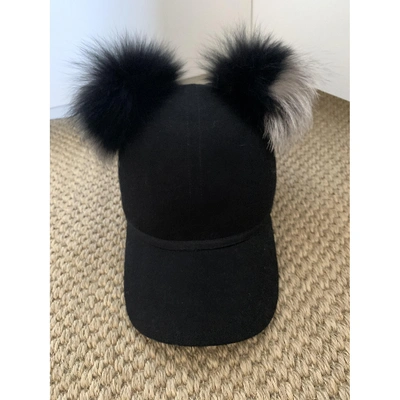 Pre-owned Charlotte Simone Black Wool Hat