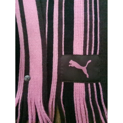 Pre-owned Puma Wool Scarf In Pink