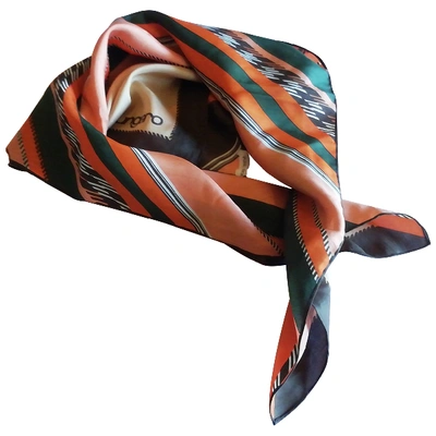 Pre-owned Emanuel Ungaro Silk Neckerchief In Multicolour