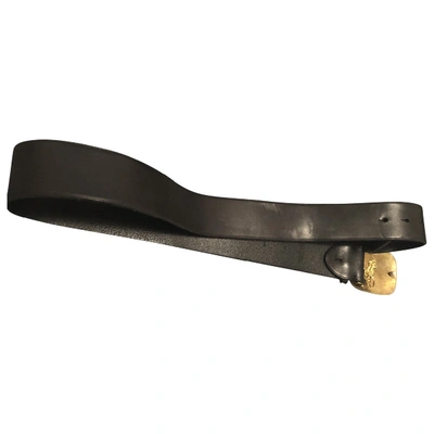 Pre-owned Ralph Lauren Black Leather Belt