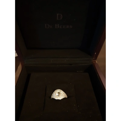 Pre-owned De Beers White Gold Ring In Other