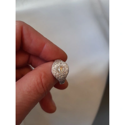 Pre-owned De Beers White Gold Ring In Other