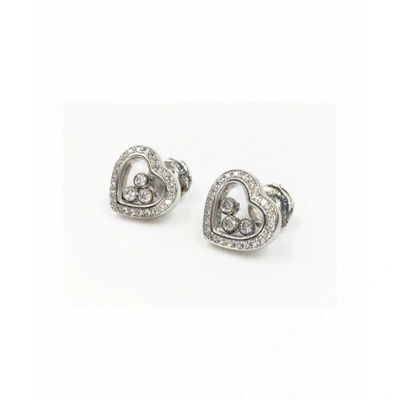 Pre-owned Chopard Happy Diamonds White Gold Earrings