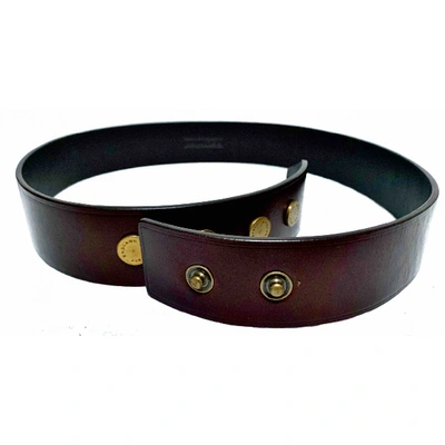 Pre-owned Belstaff Leather Belt In Brown