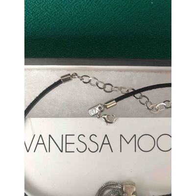 Pre-owned Vanessa Mooney Silver Necklace In Black