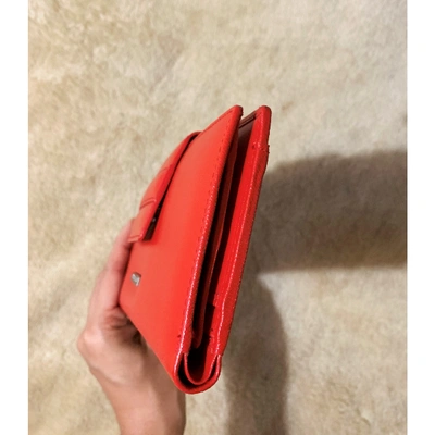 Pre-owned Cerruti 1881 Leather Wallet In Red