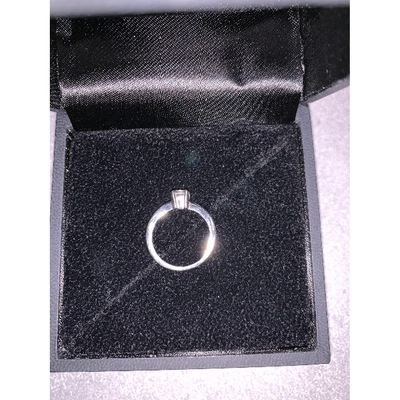 Pre-owned Silhouette Silver White Gold Ring