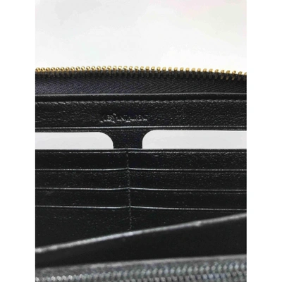 Pre-owned Saint Laurent Leather Wallet In Black