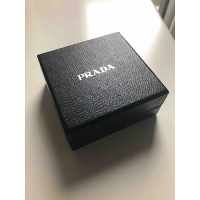 Pre-owned Prada Earrings In Black