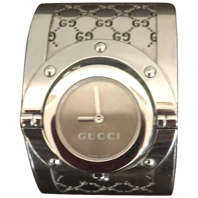 Pre-owned Gucci Twirl Watch In Silver