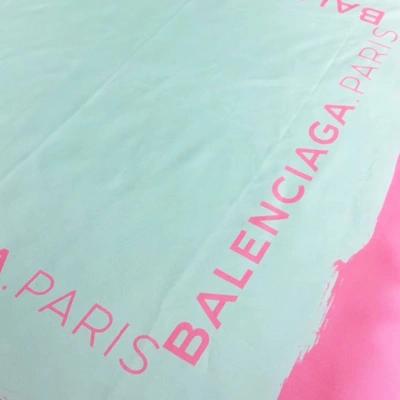 Pre-owned Balenciaga Silk Scarf In Multicolour