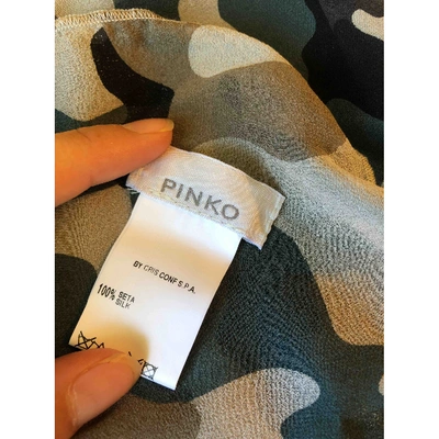 Pre-owned Pinko Silk Neckerchief In Multicolour