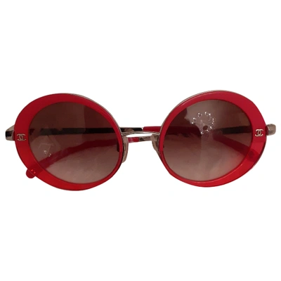 Pre-owned Chanel Pink Sunglasses