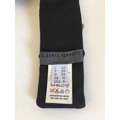Pre-owned Alberta Ferretti Cloth Belt In Black