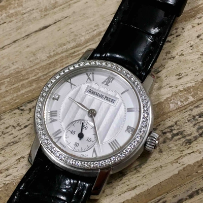 Pre-owned Audemars Piguet Jules Audemars White White Gold Watch