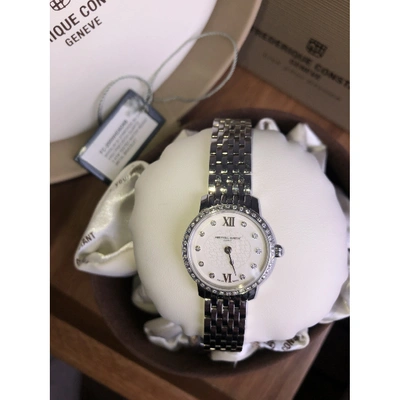 Pre-owned Frederique Constant Slimline Petit Modèle Watch In Silver