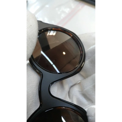Pre-owned Fendi Brown/black Sunglasses In Brown,black
