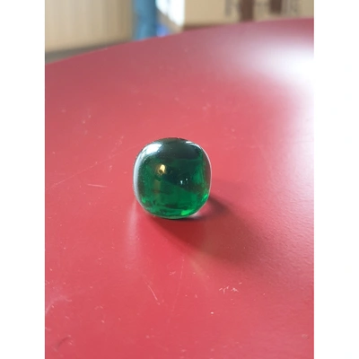 Pre-owned Lalique Green Crystal Ring