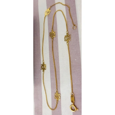 Pre-owned Loewe Gold Metal Necklace