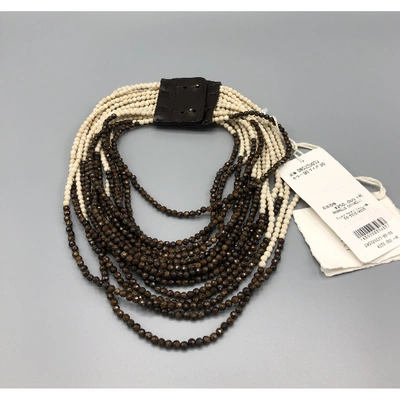 Pre-owned Brunello Cucinelli Necklace In Brown