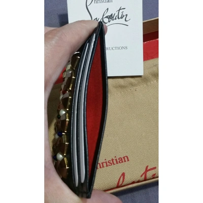 Pre-owned Christian Louboutin Black Leather Purses, Wallet & Cases