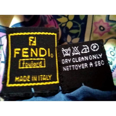 Pre-owned Fendi Silk Neckerchief In Other