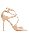 Jimmy Choo Patent Lang Sandals In Pink