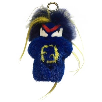 Pre-owned Fendi Bag Bug Blue Mink Bag Charms