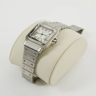 Pre-owned Cartier Santos Galbã©e Watch In Silver