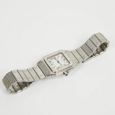 Pre-owned Cartier Santos Galbã©e Watch In Silver