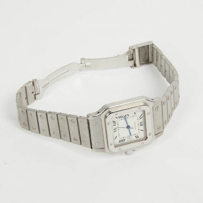 Pre-owned Cartier Santos Galbã©e Watch In Silver