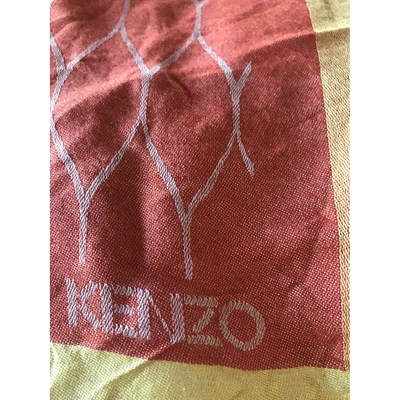 Pre-owned Kenzo Scarf In Orange