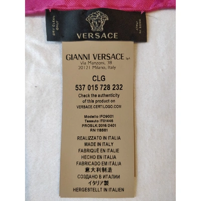 Pre-owned Versace Silk Scarf In Multicolour