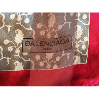 Pre-owned Balenciaga Silk Handkerchief In Multicolour