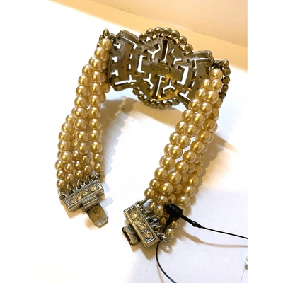 Pre-owned Ben-amun White Pearl Bracelet