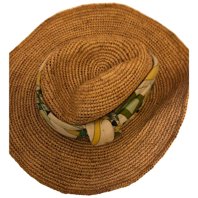 Pre-owned Emilio Pucci Camel Hat