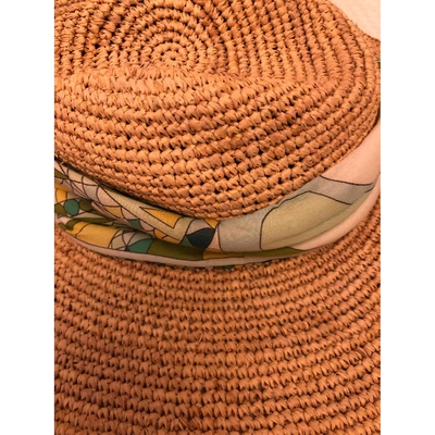 Pre-owned Emilio Pucci Camel Hat