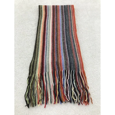 Pre-owned Beams Wool Scarf In Multicolour
