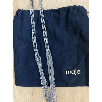 Pre-owned Maje Pendant In Silver