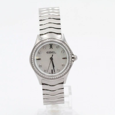 Pre-owned Ebel Wave Silver Steel Watch