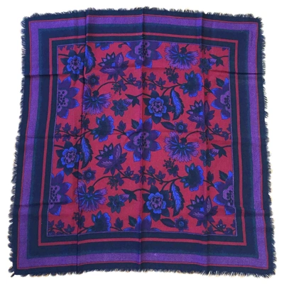 Pre-owned Givenchy Wool Silk Handkerchief