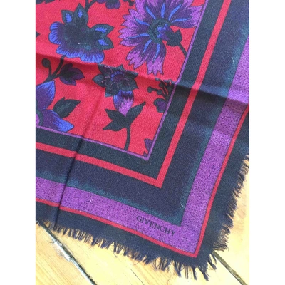 Pre-owned Givenchy Wool Silk Handkerchief